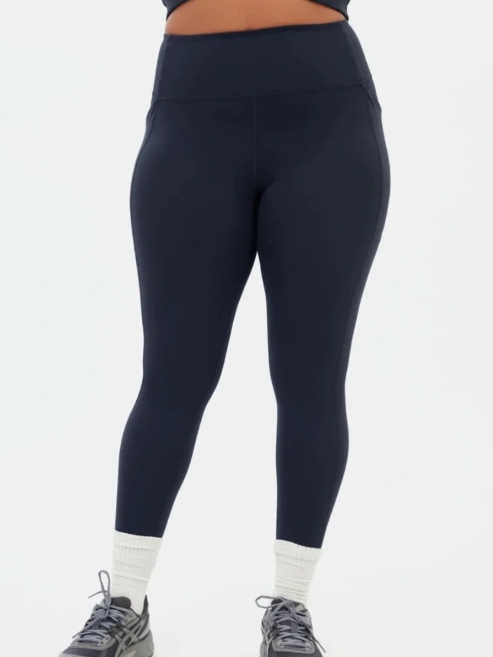Girlfriend Collective Navy High Rise Pocket Leggings XXL